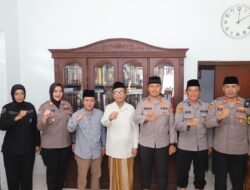 Pasca Idul Adha Kapolres Kediri Pererat Silaturahmi dengan Ponpes Al Ihsan Jampes