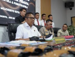 Telusuri Peredaran Penyalahgunaan Narkotika, Polres Mojokerto Kota Berhasil Amankan Terduga Kurir 330 Catride Vape