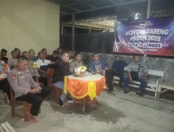 Aman dan Penuh Kekeluargaan, Cara Polsek Tarokan Jaga Kamtibmas Lewat Nobar Piala Dunia Seru
