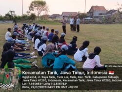 Kapolsek Tarik Berikan Pembinaan dan Motivasi kepada Paskibra, Tanamkan Semangat Patriotisme Jelang HUT ke-81 RI