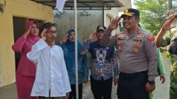 Jelang HUT RI Ke-81, Polsek Bangil Kerahkan Personel Bersama Tiga Pilar Bangkitkan Nasionalisme Lewat Gerakan Bendera Merah Putih