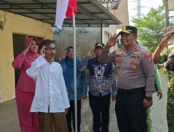 Jelang HUT RI Ke-81, Polsek Bangil Kerahkan Personel Bersama Tiga Pilar Bangkitkan Nasionalisme Lewat Gerakan Bendera Merah Putih