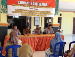 Curhat Kamtibmas di Desa Prambon, Polresta Sidoarjo Ajak Warga Jaga Situasi Kondusif