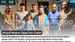 Bikin Terharu! Respons Cepat Polsek Balongbendo Berbuah Manis, Bocah Hilang Ditemukan Sendirian di Jalur Perbatasan
