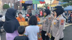 Polwan Polresta Sidoarjo Patroli dan Amankan Car Free Day di Kawasan Alun-Alun