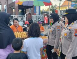 Polwan Polresta Sidoarjo Patroli dan Amankan Car Free Day di Kawasan Alun-Alun