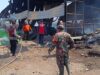 Polsek Krian Gerak Cepat Tangani Kebakaran Gudang Rongsokan di Barengkrajan