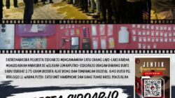 Gebyar Operasi Tumpas Narkoba, Satresnarkoba Polresta Sidoarjo Sita Sabu dan 640 Pil LL